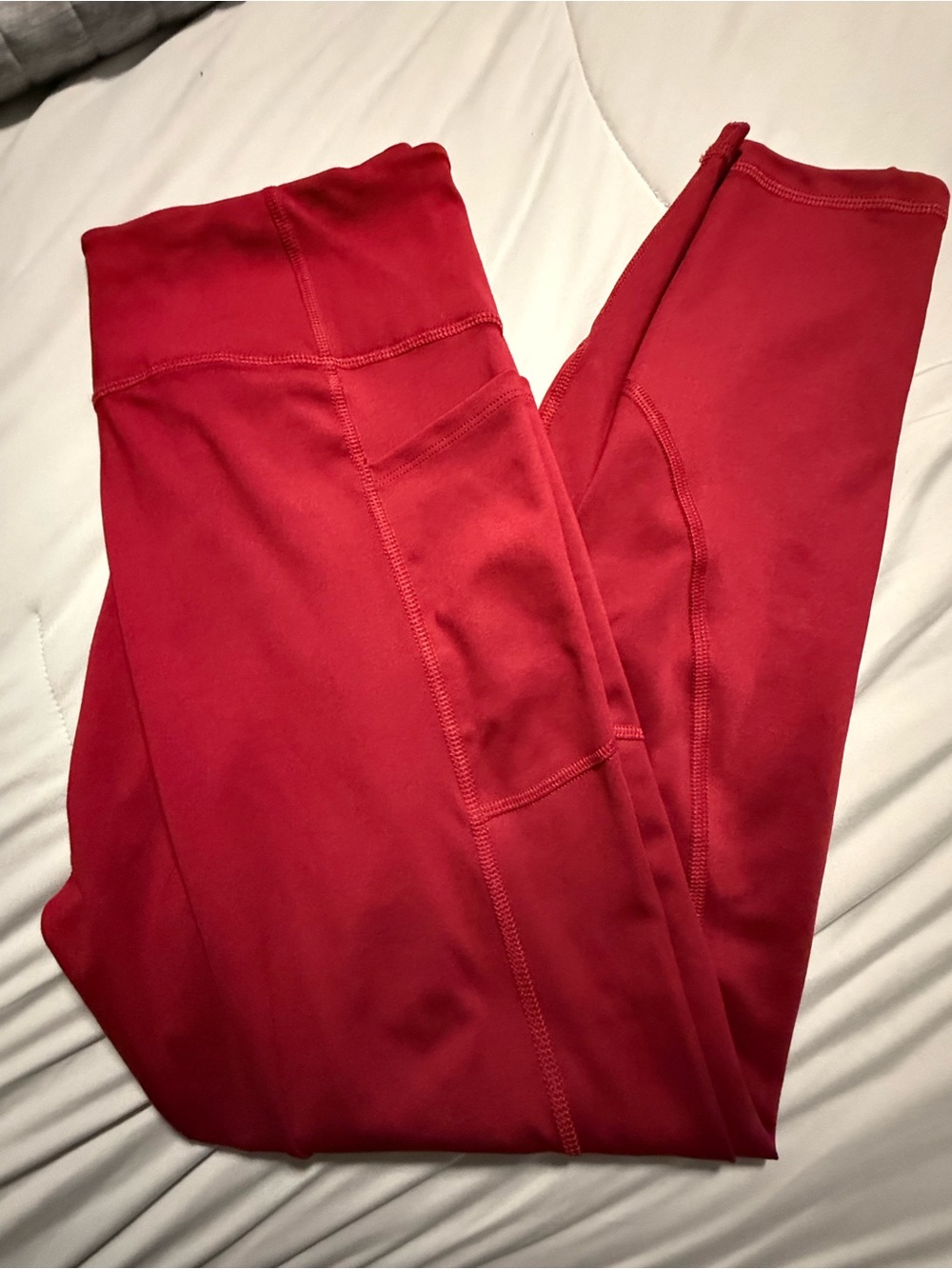 VSX Women's High-Waist Red Active Leggings